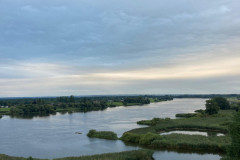 Elbe bei Flut Blick Richtung Laßönne.
